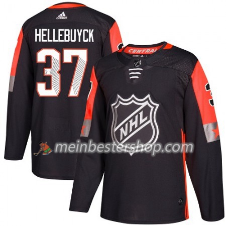 Winnipeg Jets Connor Hellebuyck 37 2018 NHL All-Star Central Division Adidas Schwarz Trikot Authentic - Herren